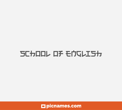 School Of English